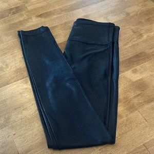 Black faux leather Leggings